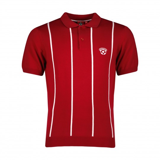 SAINTS STRIPED KNITTED POLO