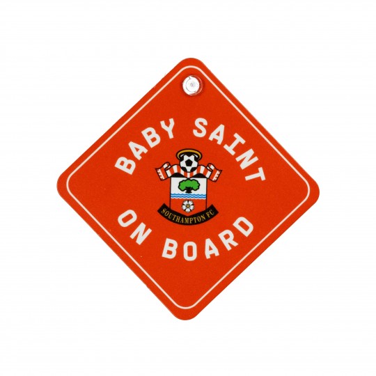 SAINTS BABY ON BOARD SIGN
