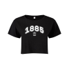 SAINTS WOMENS CROP T-SHIRT BLACK