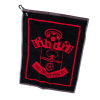 SAINTS WOVEN GOLF TOWEL BLACK