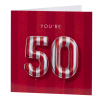 50th BALLOON BIRTHDAY CARD