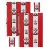 SAINTS STRIPE GIFT WRAPPING PAPER