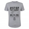 STOP THE COUNT GREY T-SHIRT