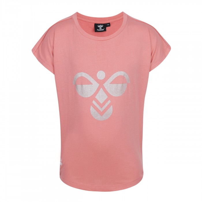 SAINTS HUMMEL GIRLS IDIEZ T-SHIRT PINK SAINTS HUMMEL GIRLS IDIEZ T-SHIRT PINK