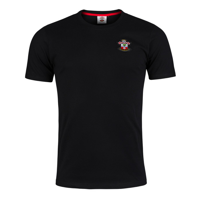 SOUTHAMPTON ESSENTIALS SMALL CREST T-SHIRT BLACK