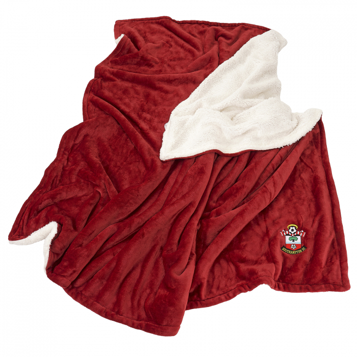 SAINTS SHERPA LINED LUXURY BLANKET SAINTS SHERPA LINED LUXURY BLANKET
