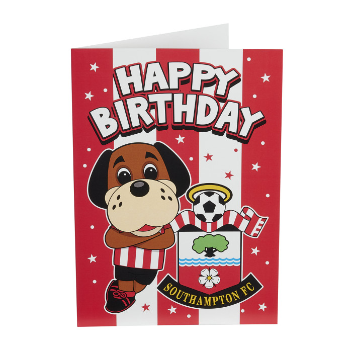 SAINTS MASCOT BIRTHDAY CARD SAINTS MASCOT BIRTHDAY CARD