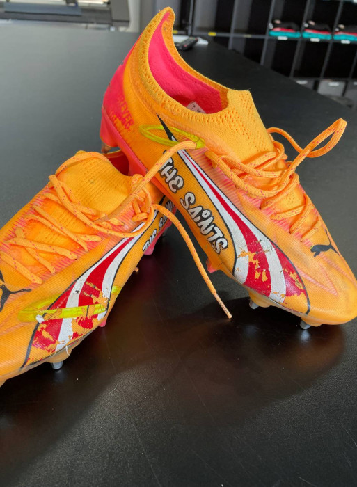 Limited Edition Signed Puma Boots - A. Armstrong