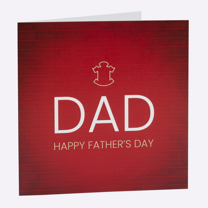 SAINTS DAD FATHERS DAY CARD