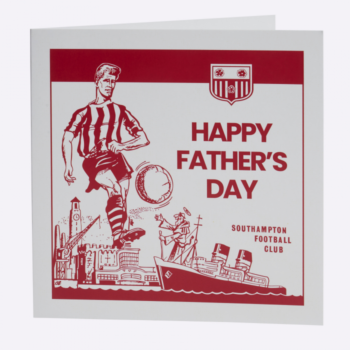 SAINTS RETRO FATHERS DAY CARD