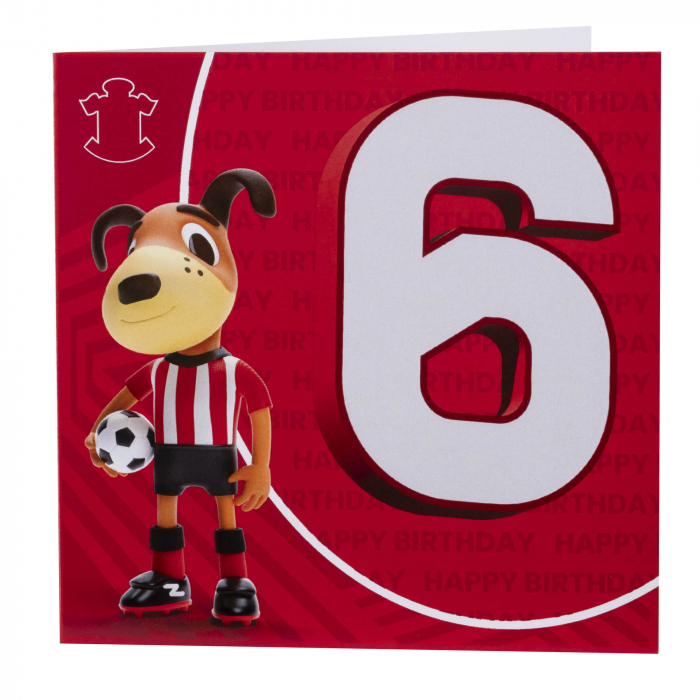 SAMMY 6 BIRTHDAY CARD