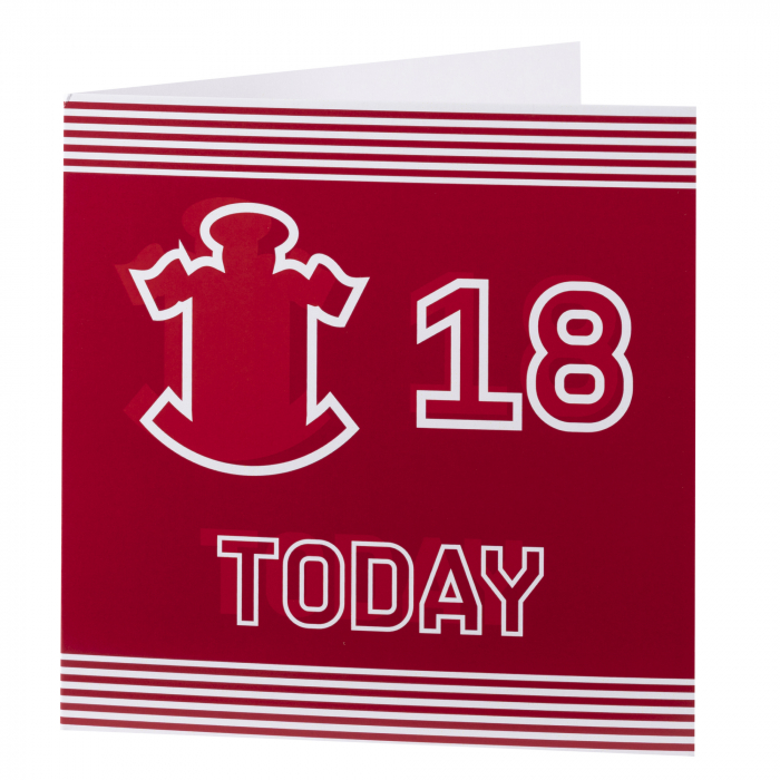 CREST 18 BIRTHDAY CARD