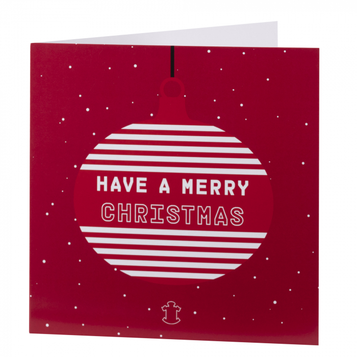 BAUBLE XMAS CARD BAUBLE XMAS CARD