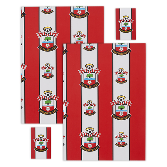 SAINTS STRIPE GIFT WRAPPING PAPER